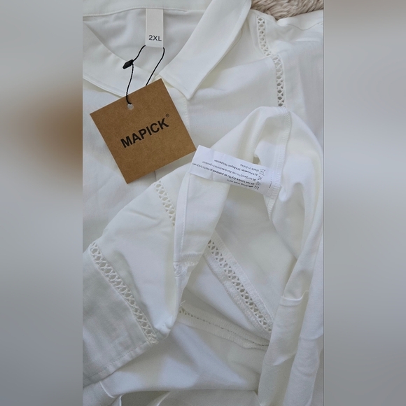 MAPICK Men's Cuban Guayabera Casual Beach Shirt #864-867 - Picture 4 of 10